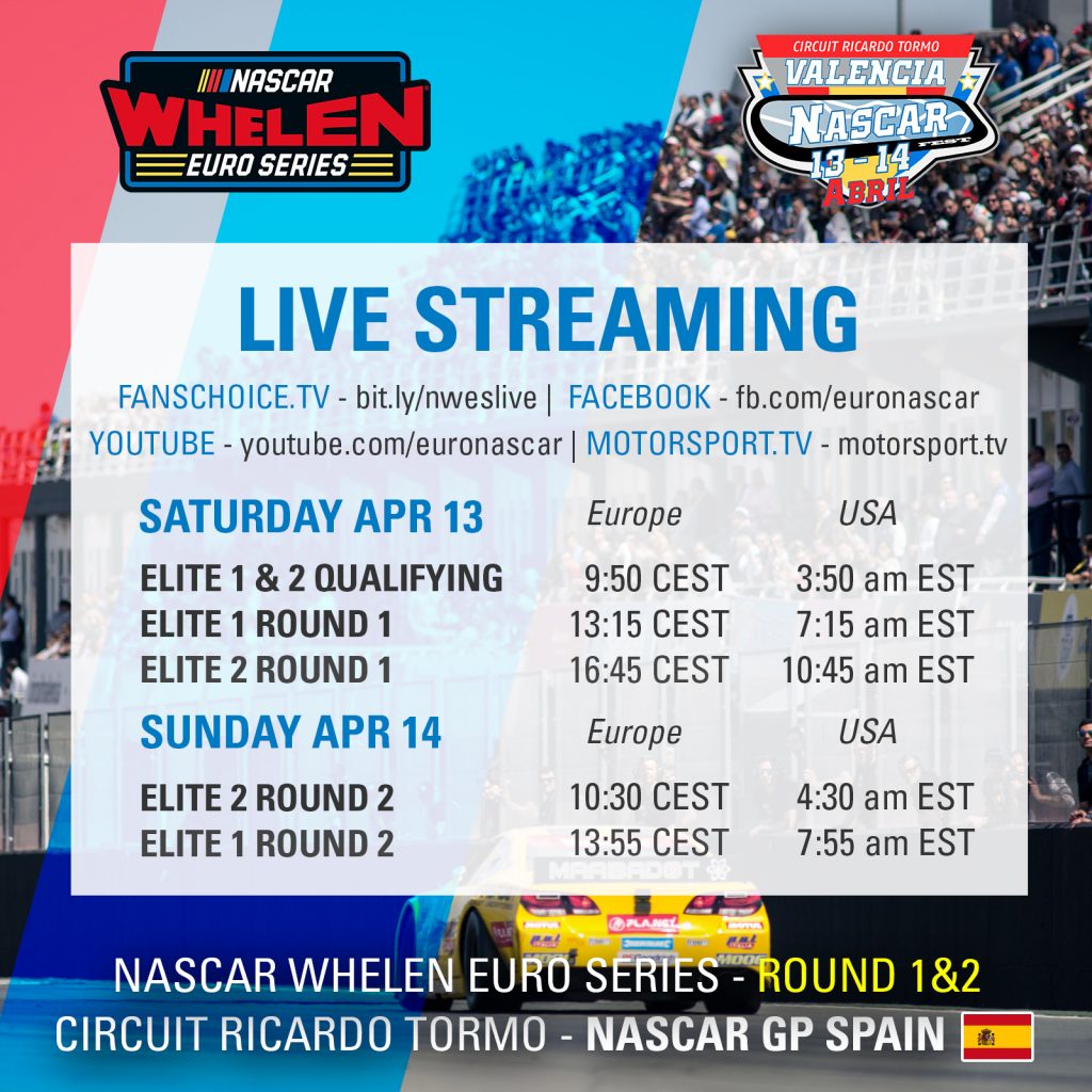 Streaming Schedule Square Valencia 2019