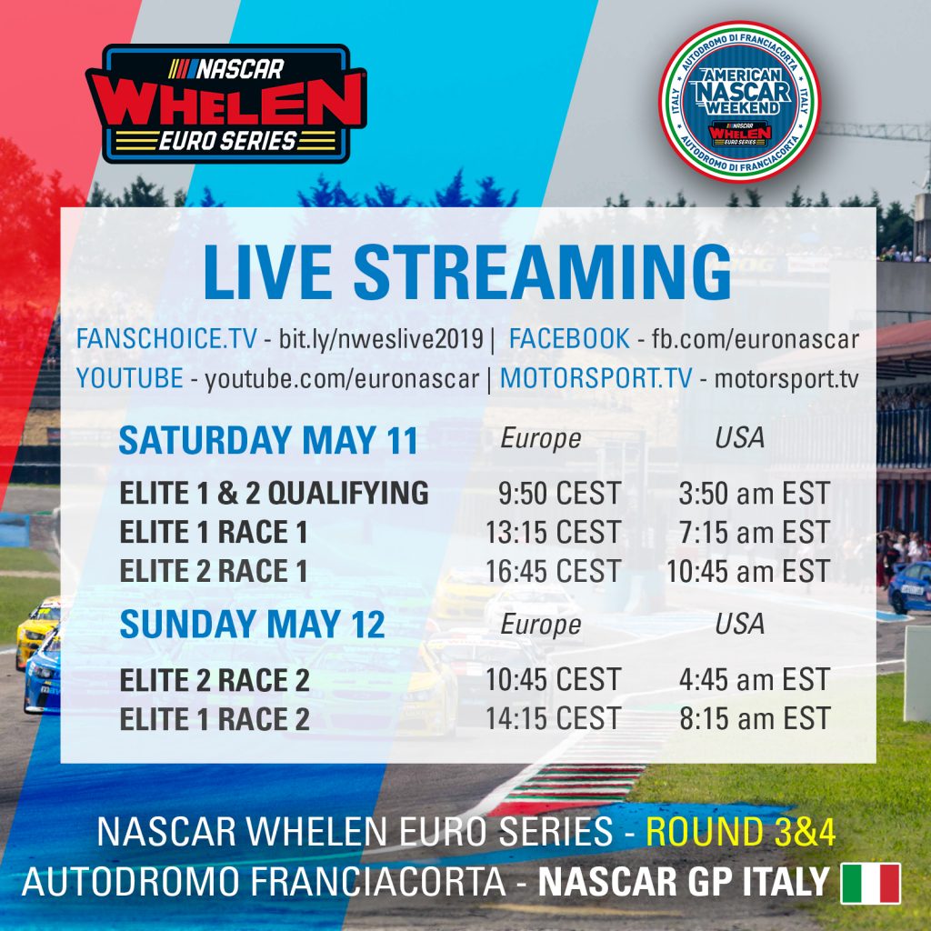 Streaming Schedule Square Franciacorta 2019