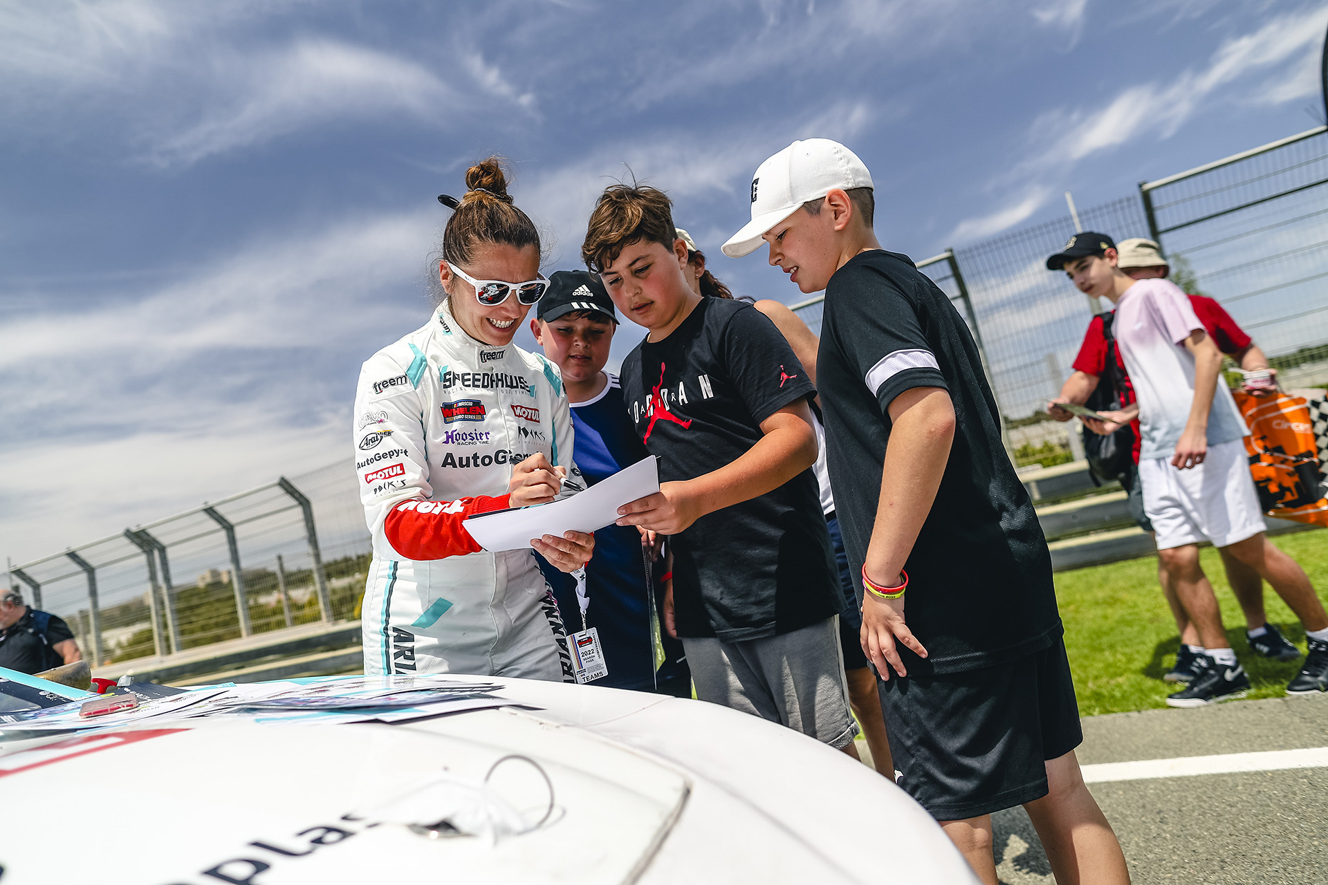 Stephane Azemard Arianna Casoli Signing For Fans Valencia 2022