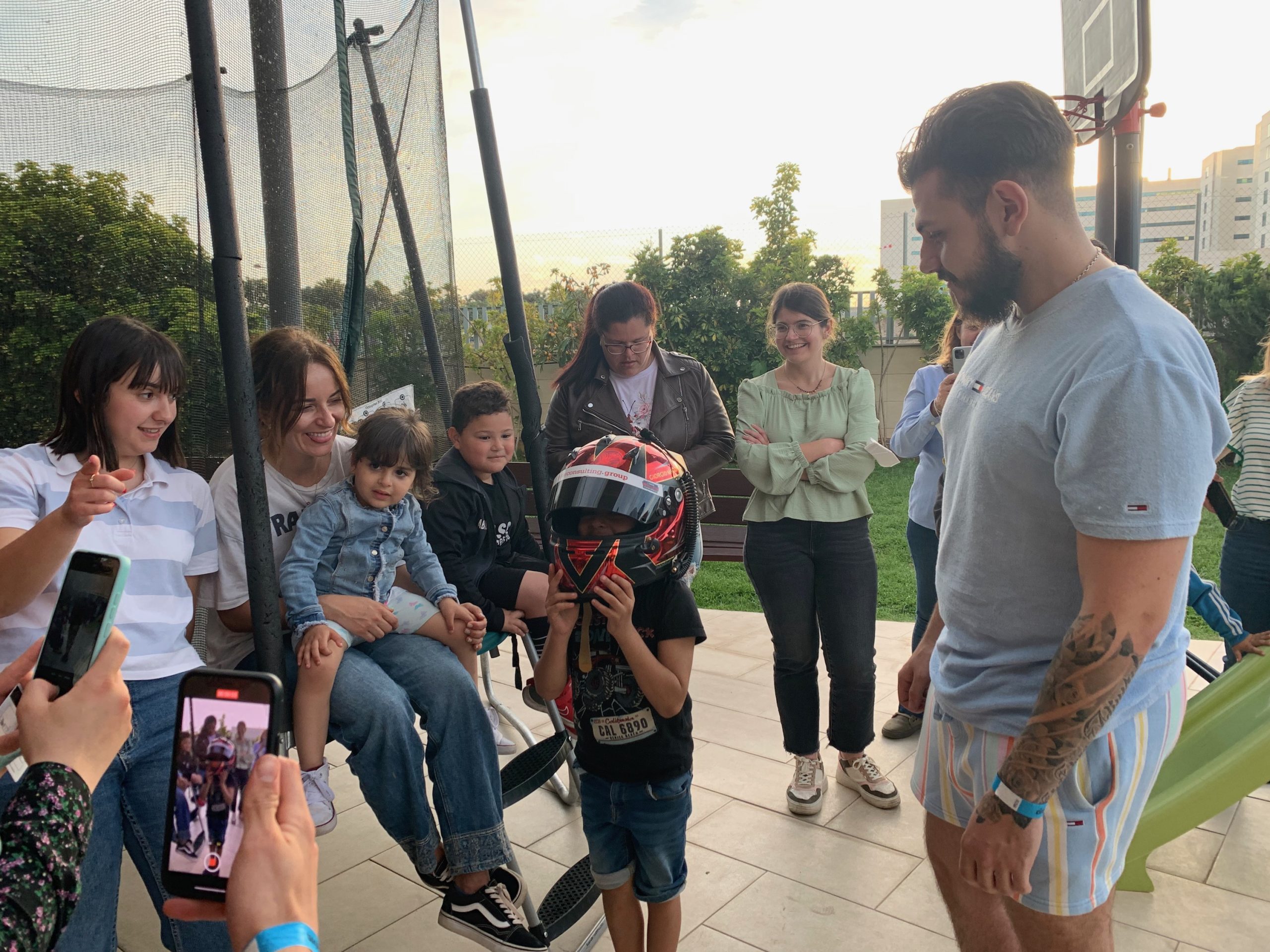 Nwes Testing Maggi's Helmet Casa Ronald Visit