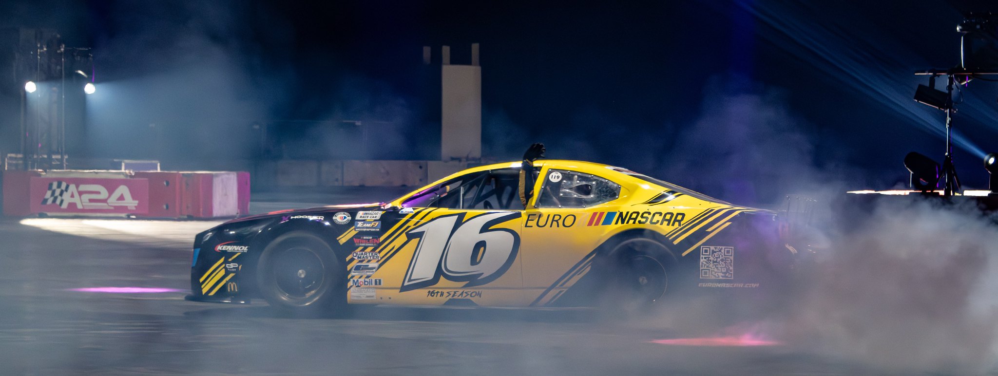 Richard Purvis Euronascar Burnout Autosport Show 2024
