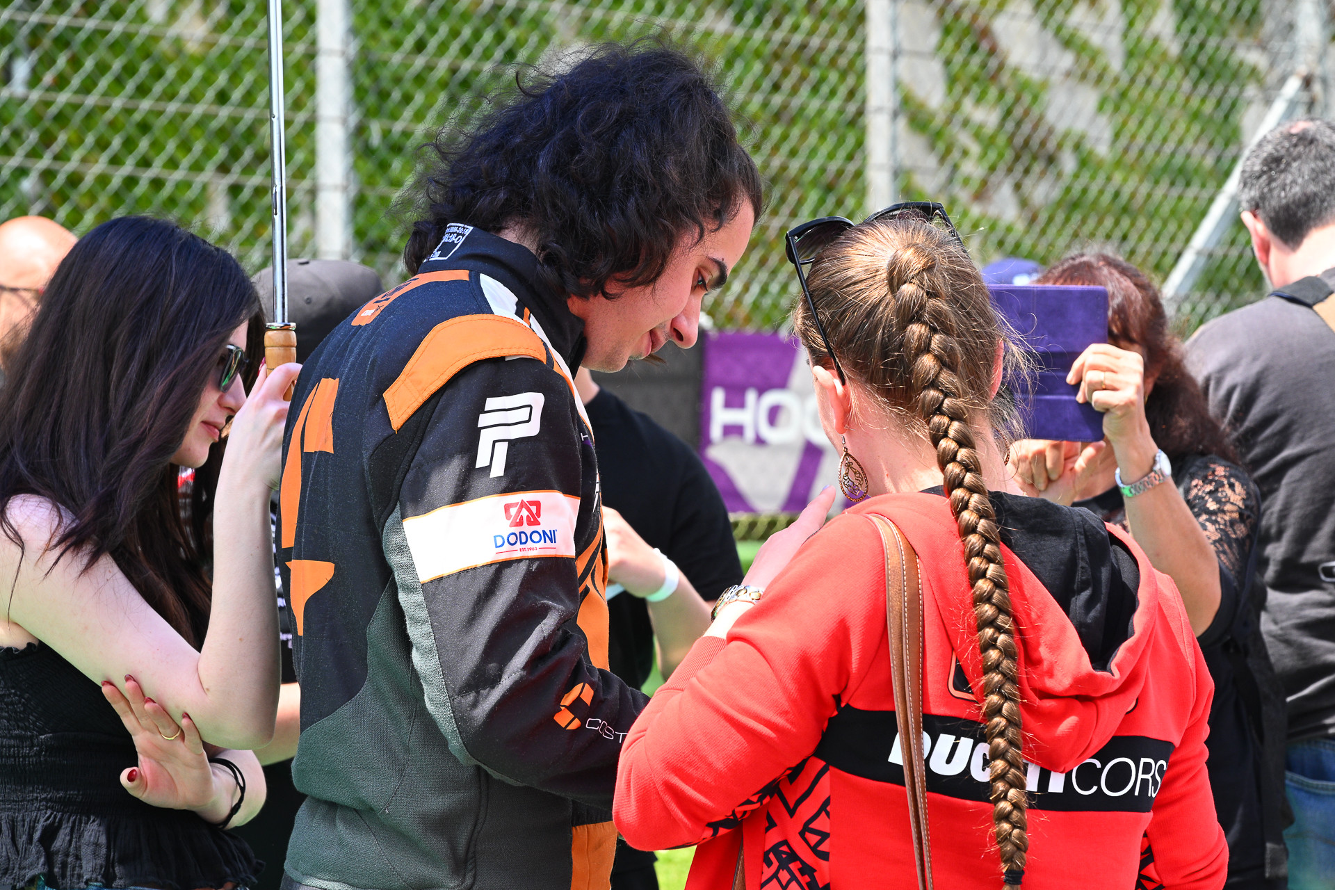 Nina Weinbrenner Thomas Krasonis Fan Sign Vallelunga 2025