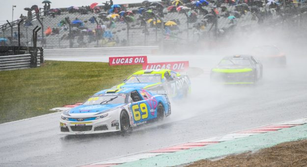 Visit Melvin de Groot emerges from the storm and grabs his maiden NASCAR Euro Series victory at Brands Hatch page