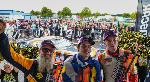 Visit Thomas Krasonis on top after a historic six-way battle for the OPEN race win at Oschersleben page