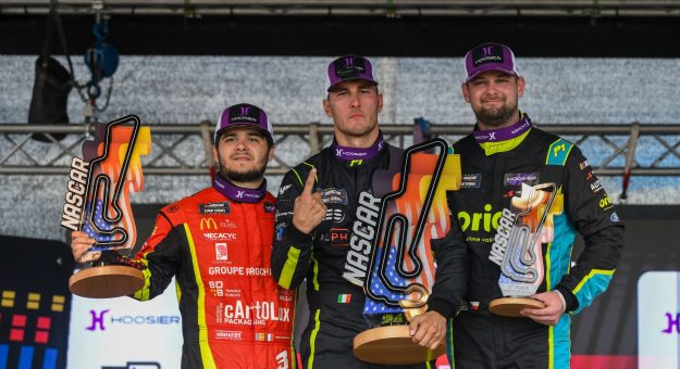 Visit Two races to go: Three-way thriller for the European NASCAR crown page