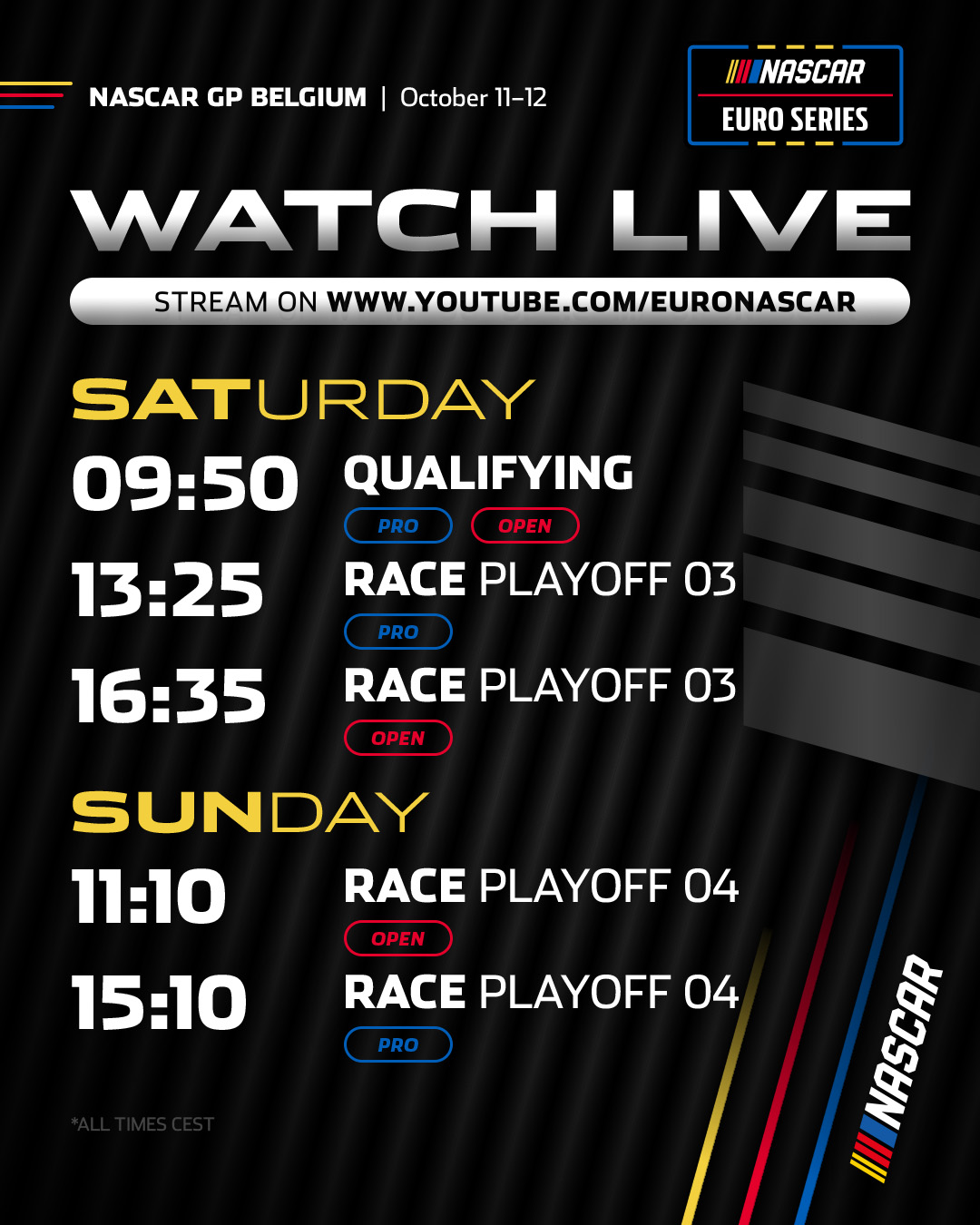 Euronascar Post Streaming Schedule Zolder