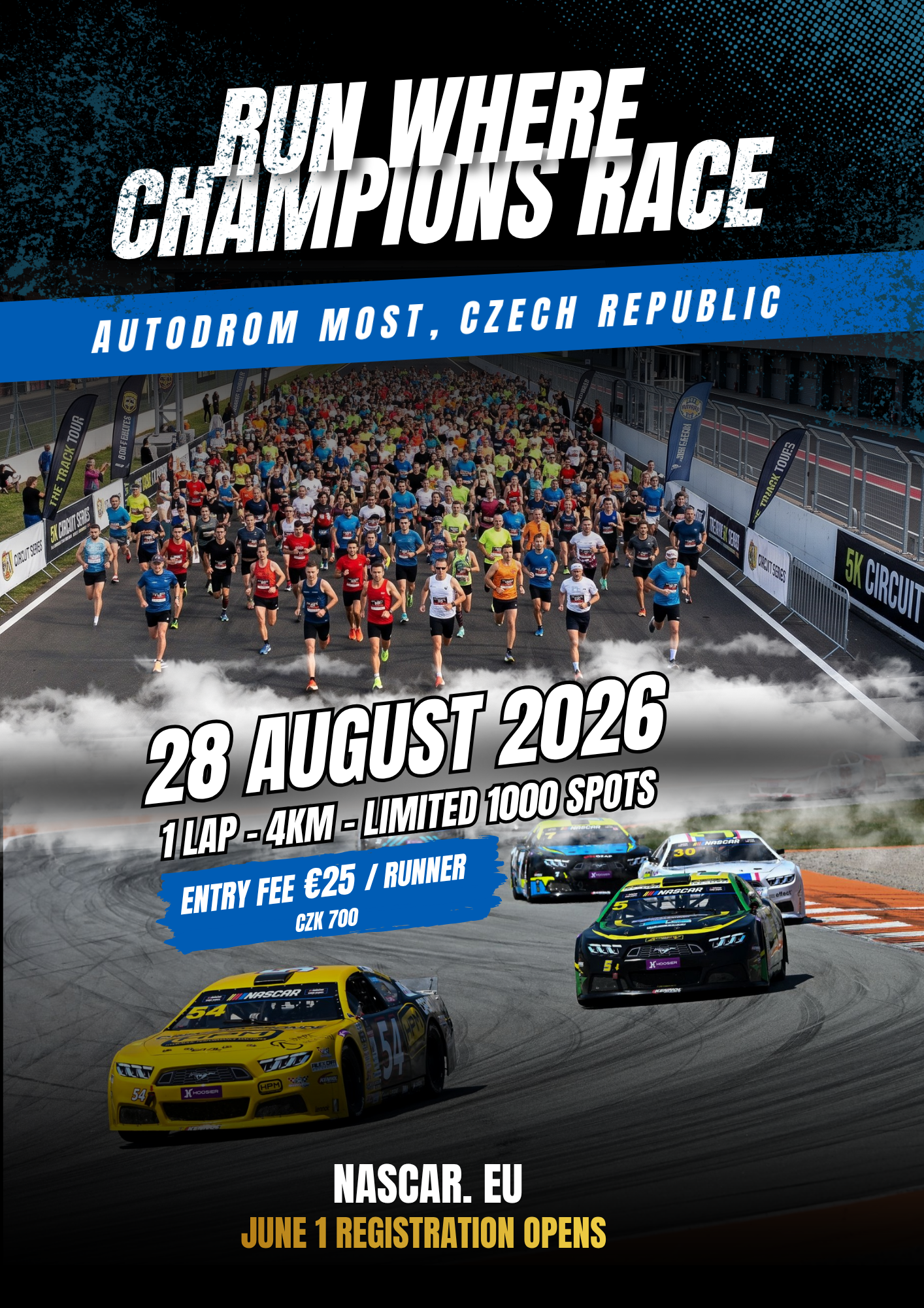 Synathlon Lab Nascar Run Poster