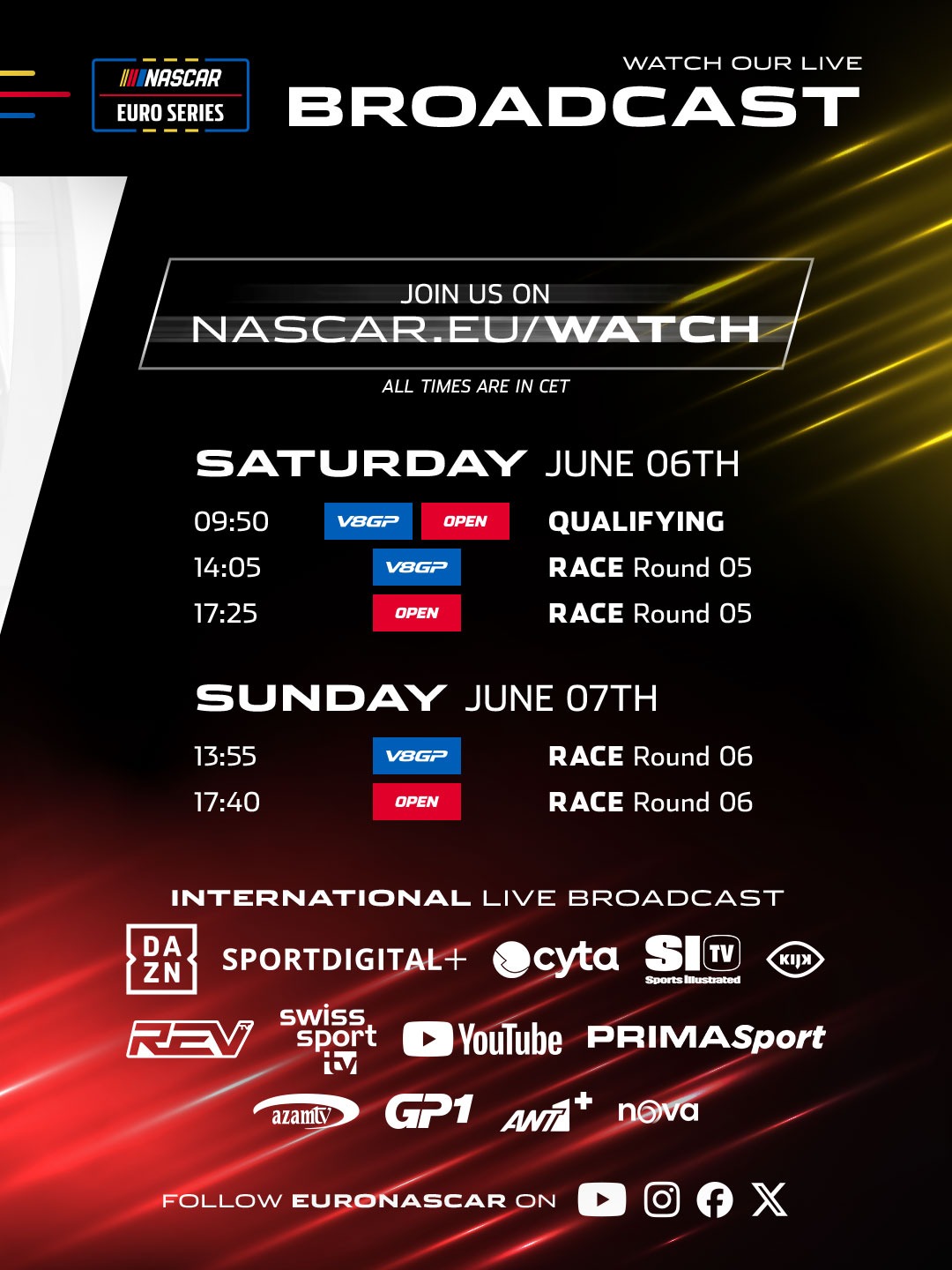 Daniel Pflug Nascar Gp Uk Broadcast