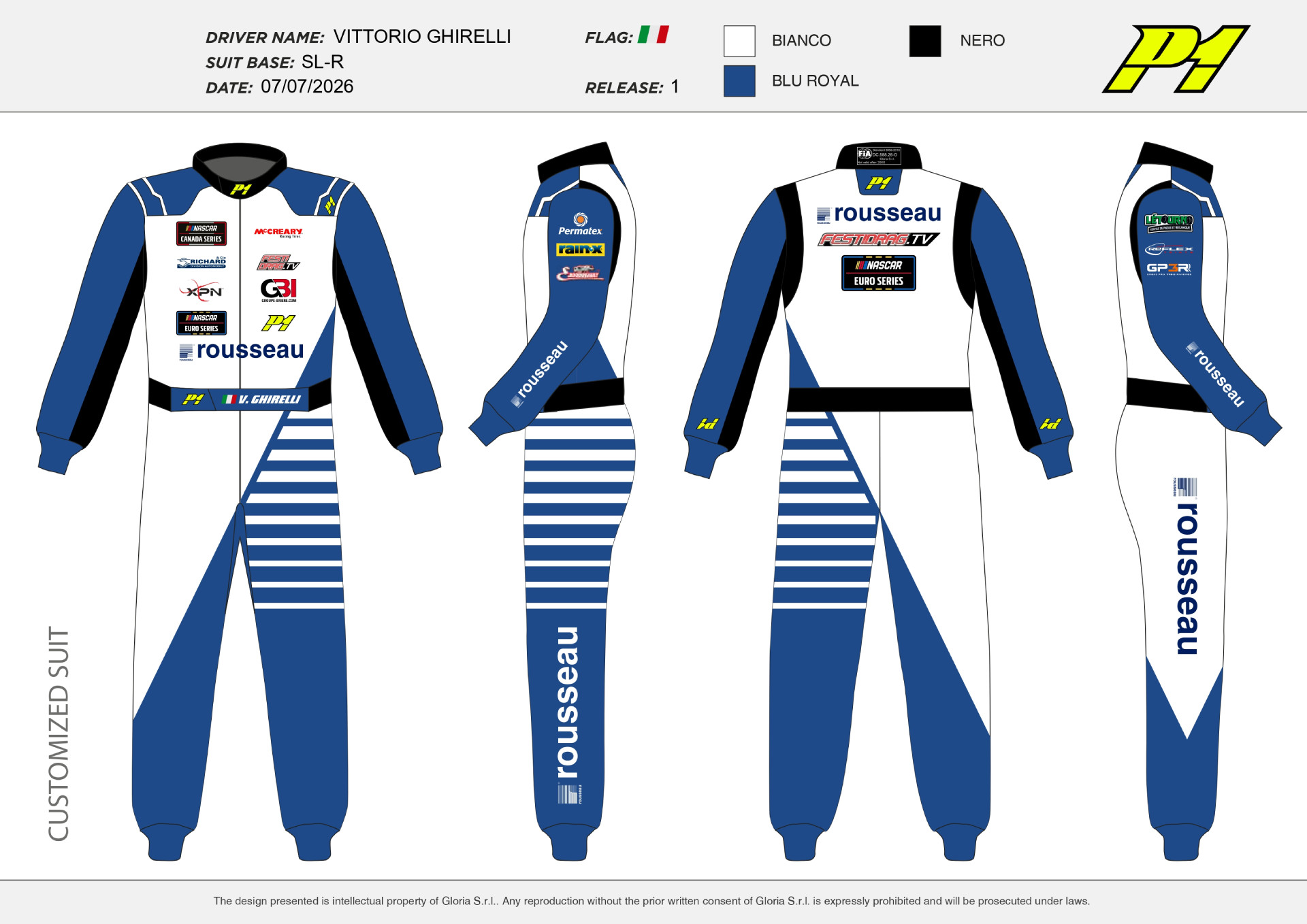 Festidrag Vittorio Ghirelli Fire Suit Gp3r 2026